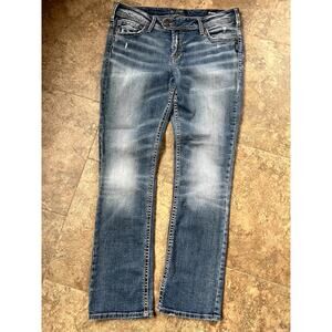 Silver Tuesday Super Stretch Mid Baby Boot jeans, women's 14/33
